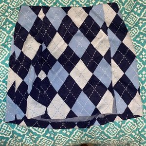 H&M fitted plaid skirt